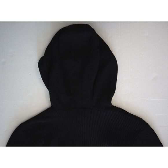 Inc International Concepts Men's Sz M Deep Black Wolfie Hoodie Sweatshirt - Picture 5 of 7